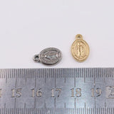 5pcs Stainless Steel Coin Charms Pendant DIY Necklace Earrings 2 Colors