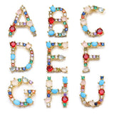 Opal Alphabet Initial Charms for Jewelry Making
