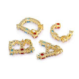 Opal Alphabet Initial Charms for Jewelry Making