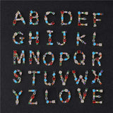 Opal Alphabet Initial Charms for Jewelry Making