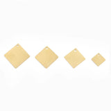 20pcs Brass Square Charms Disc Blanks DIY Earring Necklace
