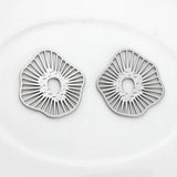 Geometry Shape Hollow Charms 35mm 6pcs/lot Earrings DIY Jewelry Making
