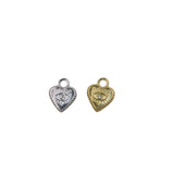 5pcs 12mm Stainless Steel High Heart Eye Star Charms Pendant