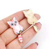Cartoon Cat Enamel Pendants DIY Jewelry 10PCs