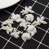 10pcs Gothic Angel Resin Charms Vintage Pendants DIY Jewelry