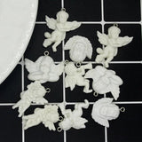 10pcs Gothic Angel Resin Charms Vintage Pendants DIY Jewelry