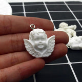 10pcs Gothic Angel Resin Charms Vintage Pendants DIY Jewelry