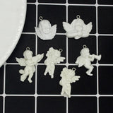 10pcs Gothic Angel Resin Charms Vintage Pendants DIY Jewelry