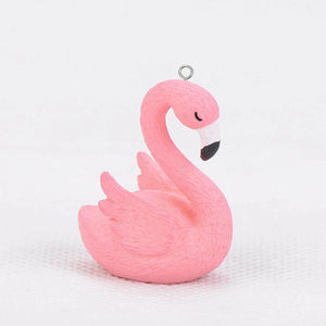 10pcs Flamingo Resin Charms for Jewelry Making