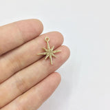 6pcs Moon and Star Zinc Alloy Charms Pendant DIY Jewelry