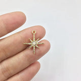 6pcs Moon and Star Zinc Alloy Charms Pendant DIY Jewelry