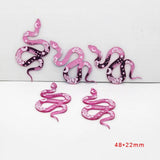 10pcs Moon Snake Acrylic Earring Charms Bohemia Vintage Pendants DIY Jewelry