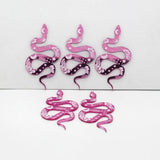 10pcs Moon Snake Acrylic Earring Charms Bohemia Vintage Pendants DIY Jewelry