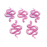 10pcs Moon Snake Acrylic Earring Charms Bohemia Vintage Pendants DIY Jewelry