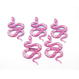 10pcs Moon Snake Acrylic Earring Charms Bohemia Vintage Pendants DIY Jewelry