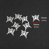 20pcs Butterfly Stainless Steel DIY Charm Pendant Jewelry Finding