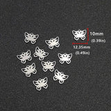 20pcs Butterfly Stainless Steel DIY Charm Pendant Jewelry Finding