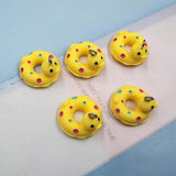 10pcs Yellow Dot Duck Resin Charms for Jewelry Making DIY Earrings Keychain