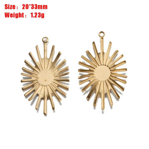 10Pcs Sun Moon Star Charms Pendants DIY Jewelry Making