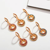 20Pcs 16*14MM Zircon Smiley Face Pendant Necklace for Women