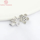 6PCS 5x9MM 24K Plum Flower Charms Jewelry Accessories