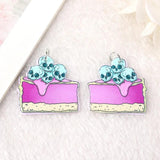 12pcs Pastel Goth Unicorn Charms Acrylic Spooky Skull Cake Pendant