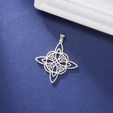 5pcs Witch Knot Pendant Charms Stainless Steel Witchcraft Charm Jewelry