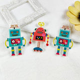 10pcs Robot Acrylic Charms Keychain Earring Pendant DIY Jewelry Making