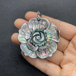 Flower Shape Shell Mother of Pearl Pendant DIY Jewelry Making