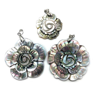Flower Shape Shell Mother of Pearl Pendant DIY Jewelry Making
