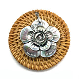 Flower Shape Shell Mother of Pearl Pendant DIY Jewelry Making
