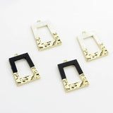 Geometric Rectangle Charms Pendant 6pcs/lot for DIY Jewelry Making