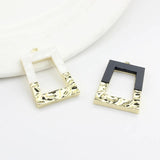 Geometric Rectangle Charms Pendant 6pcs/lot for DIY Jewelry Making