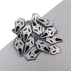 10pcs European Skull Ghost Head Charm Pendant Halloween DIY Jewelry Make