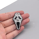 10pcs European Skull Ghost Head Charm Pendant Halloween DIY Jewelry Make