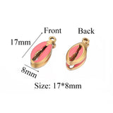 5pcs Shell Charms Pendants for DIY Jewelry Making