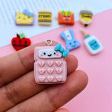 10pcs School Charm Pencil Resin Pendant for DIY Making