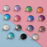 Fnixtar Mermaid Scale Charms 12mm 12pcs/lot - 12 Colors