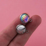 Fnixtar Mermaid Scale Charms 12mm 12pcs/lot - 12 Colors