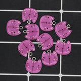20pcs Mini Acrylic Cat Head Earring DIY Charms for Bracelet Choker Pendant D32-2