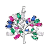 18K Plated Evil Eye Star Tree Of Life Pendant for DIY Jewelry