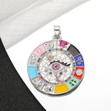 18K Plated Evil Eye Star Tree Of Life Pendant for DIY Jewelry