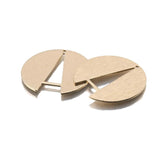 10Pcs Brass Geometric Letter A Charms Disc Earrings Pendant Findings