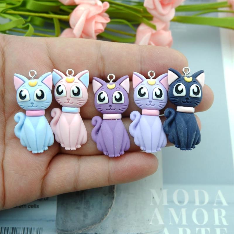 Cat Charms for Jewelry Making Diy Earring Bracelet Pendant Accessories