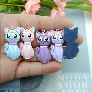 Cat Charms for Jewelry Making Diy Earring Bracelet Pendant Accessories
