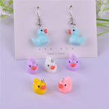 20pcs Little Duck Animal Resin Charms for DIY Jewelry Making