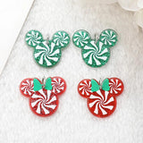 10Pcs Christmas Candy Charms Acrylic Print Pendant DIY Making