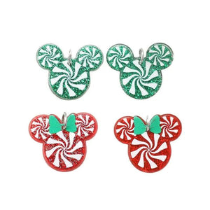10Pcs Christmas Candy Charms Acrylic Print Pendant DIY Making