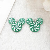 10Pcs Christmas Candy Charms Acrylic Print Pendant DIY Making