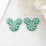 10Pcs Christmas Candy Charms Acrylic Print Pendant DIY Making